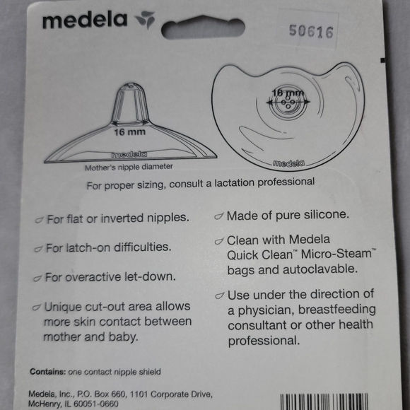 Medela contact nipple shield Small 16 mm, clear, new in the box - BPA free - Picture 6 of 9
